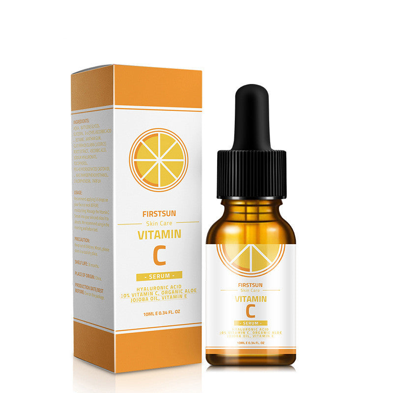 FIRSTSUN Glow Boost Vitamin C Serum bottle and box for skin care, moisturizing and whitening.